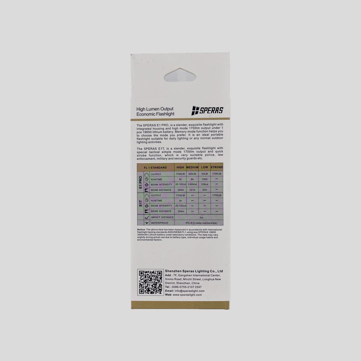 Speras – E1 Pro 1700 Lumen, image 5 sur 5
