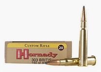 Hornady Custom .303 British 150GR InterLock SP 20 cartridges