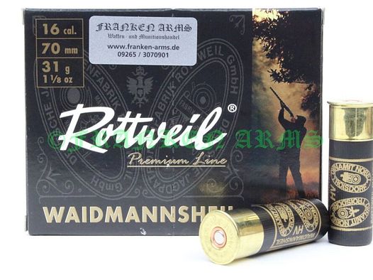 Rottweil	 Waidmannsheil HV 16/70 3,2mm 10Stück Staffelpreise