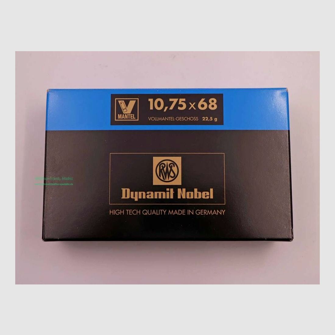 RWS (WZd.Fa.Rottweil) rifle cartridges 10.75x68