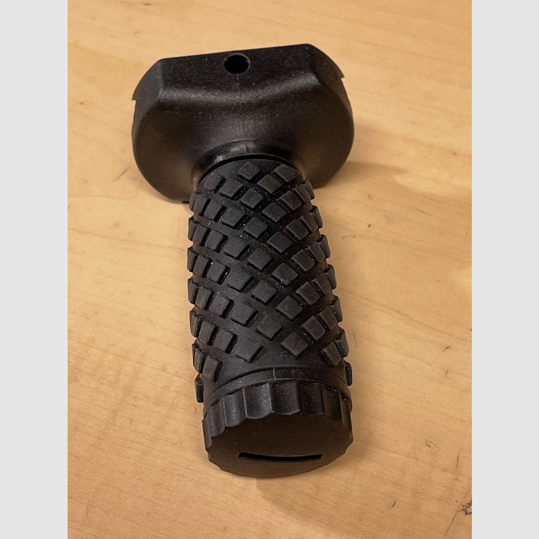 Gummiseerde voorgrip voor Airsoft, verticaal in zwart, korte versie