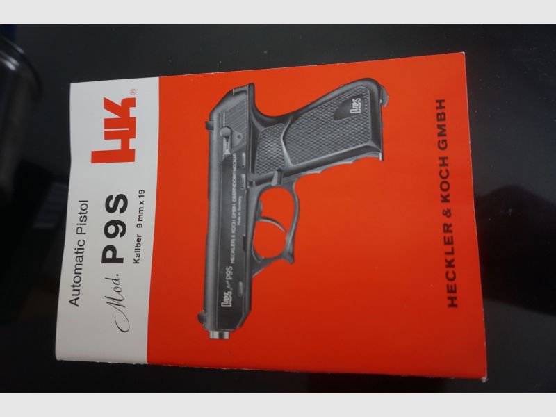 Heckler&Koch original P9S Manual von FEB 1980Englisch/Spanisch/Fanzösisch