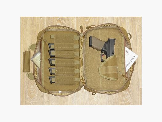 Kurzwaffen Futteral für 2 KW + 6 Magazine zB CZ Glock Alien Beretta KMR Tanfoglio SigSauer Walther