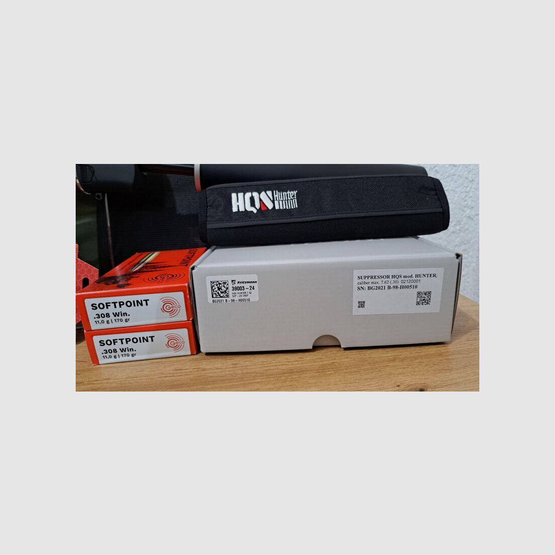 Bergara Bergara TD 13 , Kal. .308 Win., 18 Zoll Lauf , Mündungsgewinde 5/8x24; Meopta Zielfernrohr R5 SFP RD 3-15x50 Abs. 4c Leuchtpunkt; Schalldämpfer HQS Hunter 7,62mm , 5/8"x24 inkl. Neoprenschutz