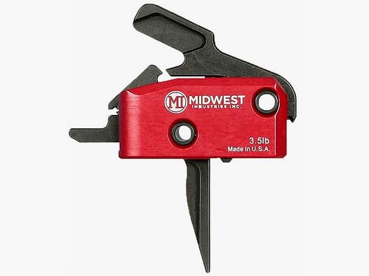 MIDWEST INDUSTRIES AR-15 ENHANCED FLAT TRIGGER 3.5LB SINGLE STAGE DROP-IN BLK