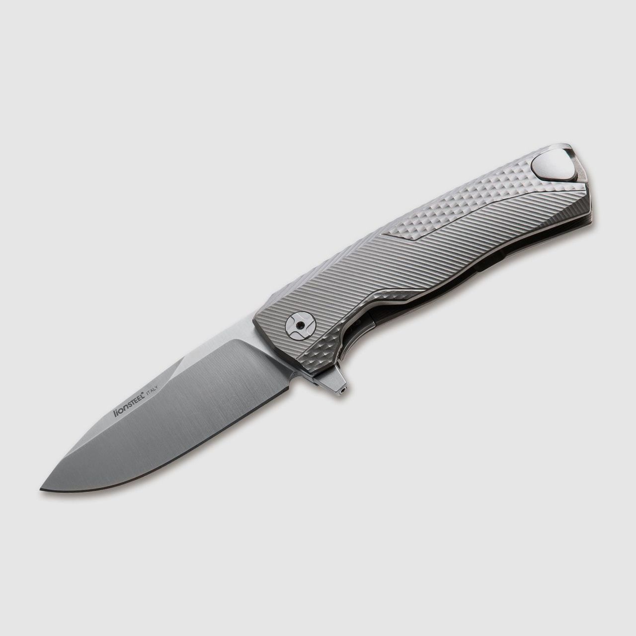 Taschenmesser ROK Titan Grey abnehmbarer Flipper 42a konform