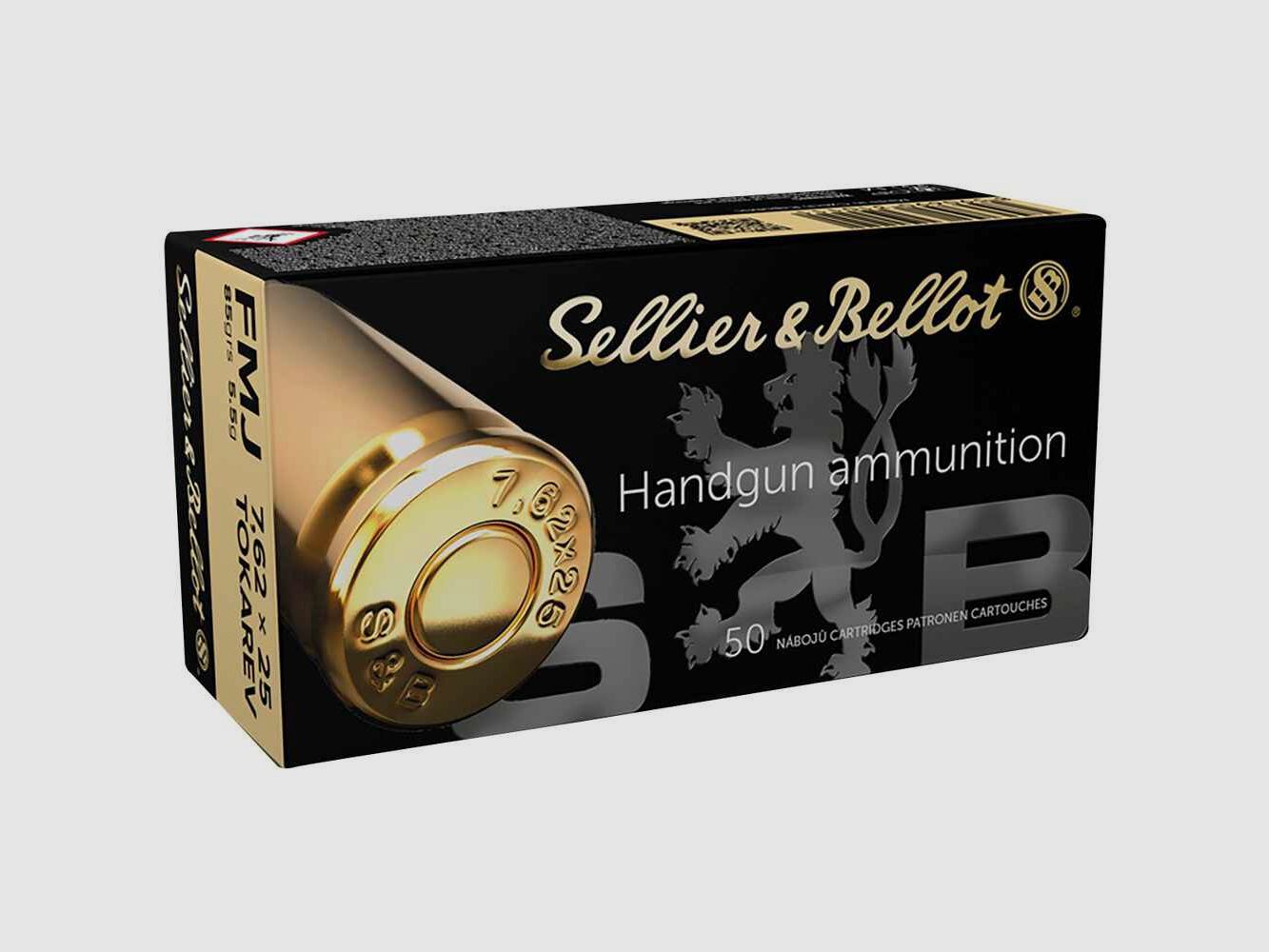 Sellier & Bellot 7,62 Tokarev Full Metal Jacket, calibre