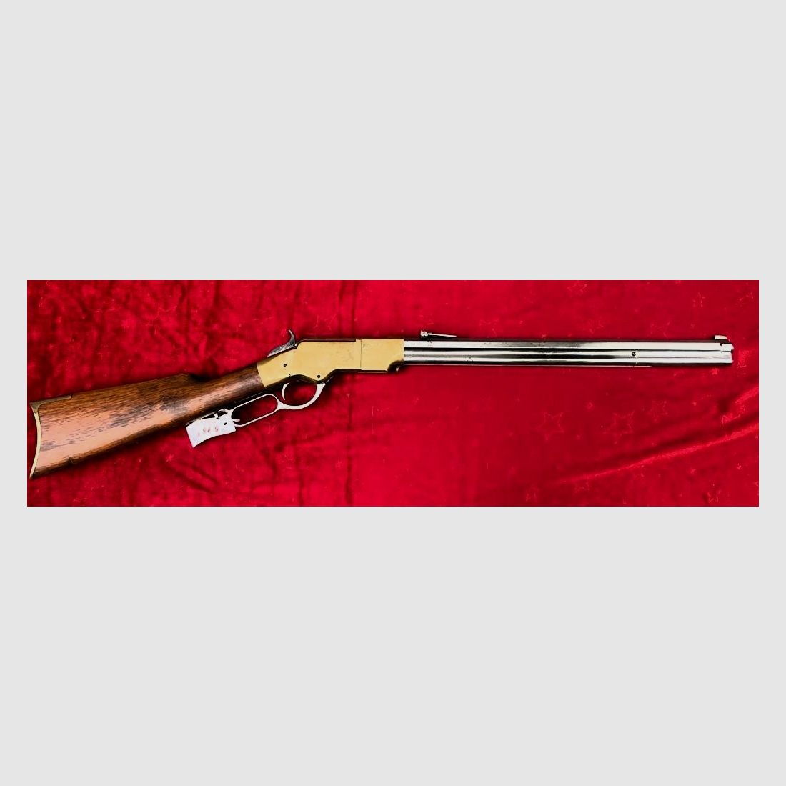 HEGE Uberti 1860 Henry Sonderserie mit Messingsystem und Lauf in White Finish Carbine Kal. 44/40 One of One Thousand 