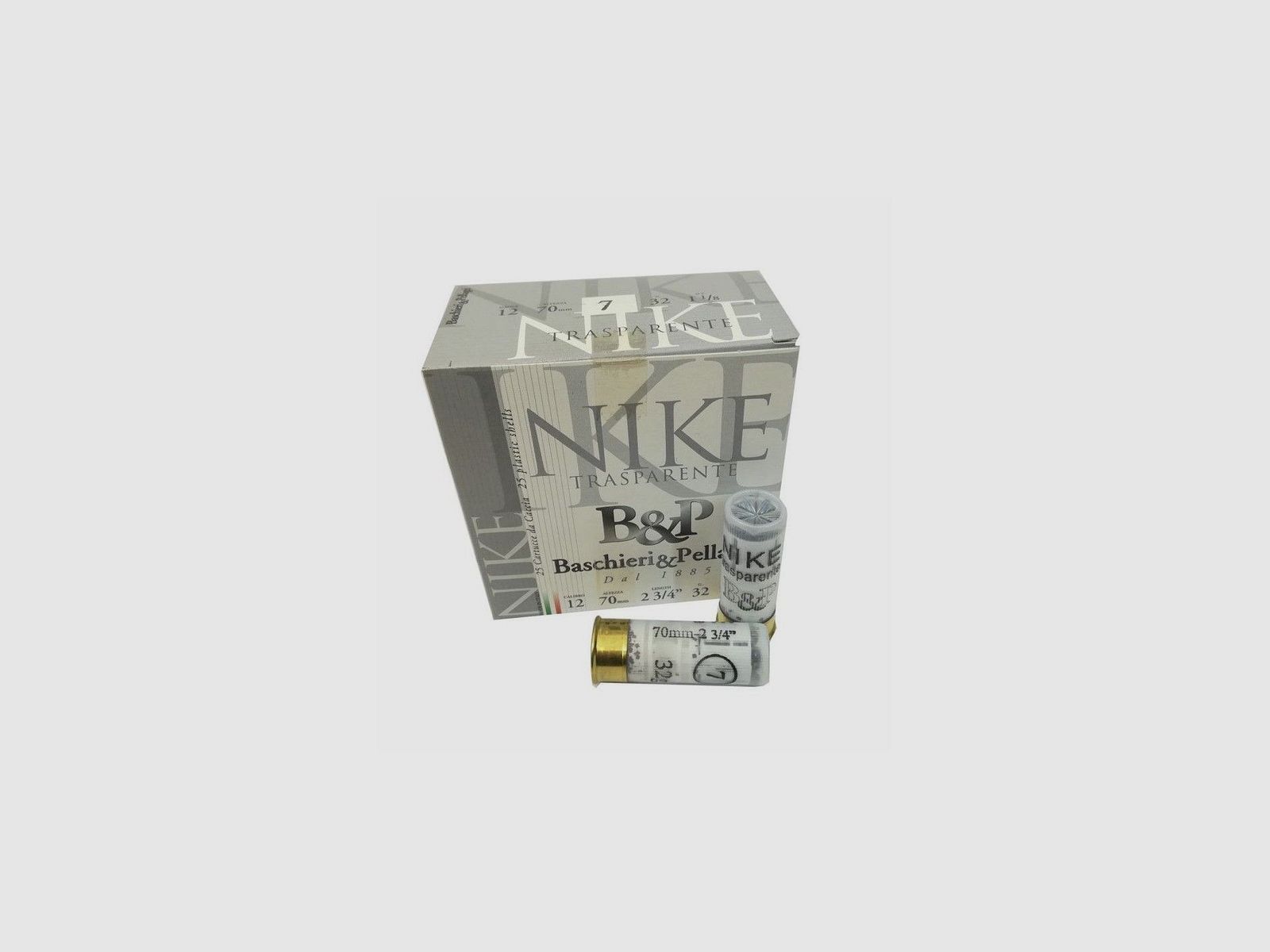 Patronenbox für die Jagd B&P Nike Transparent 32gr.