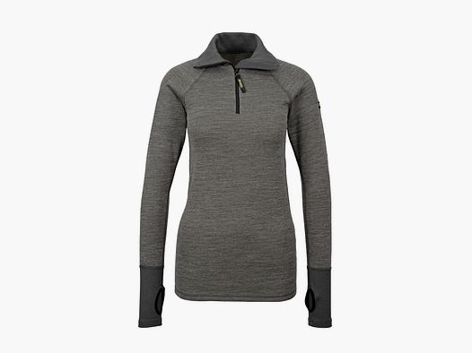 THERMO FUNCTION undershirt with zipper TS 300 WOMEN Gray