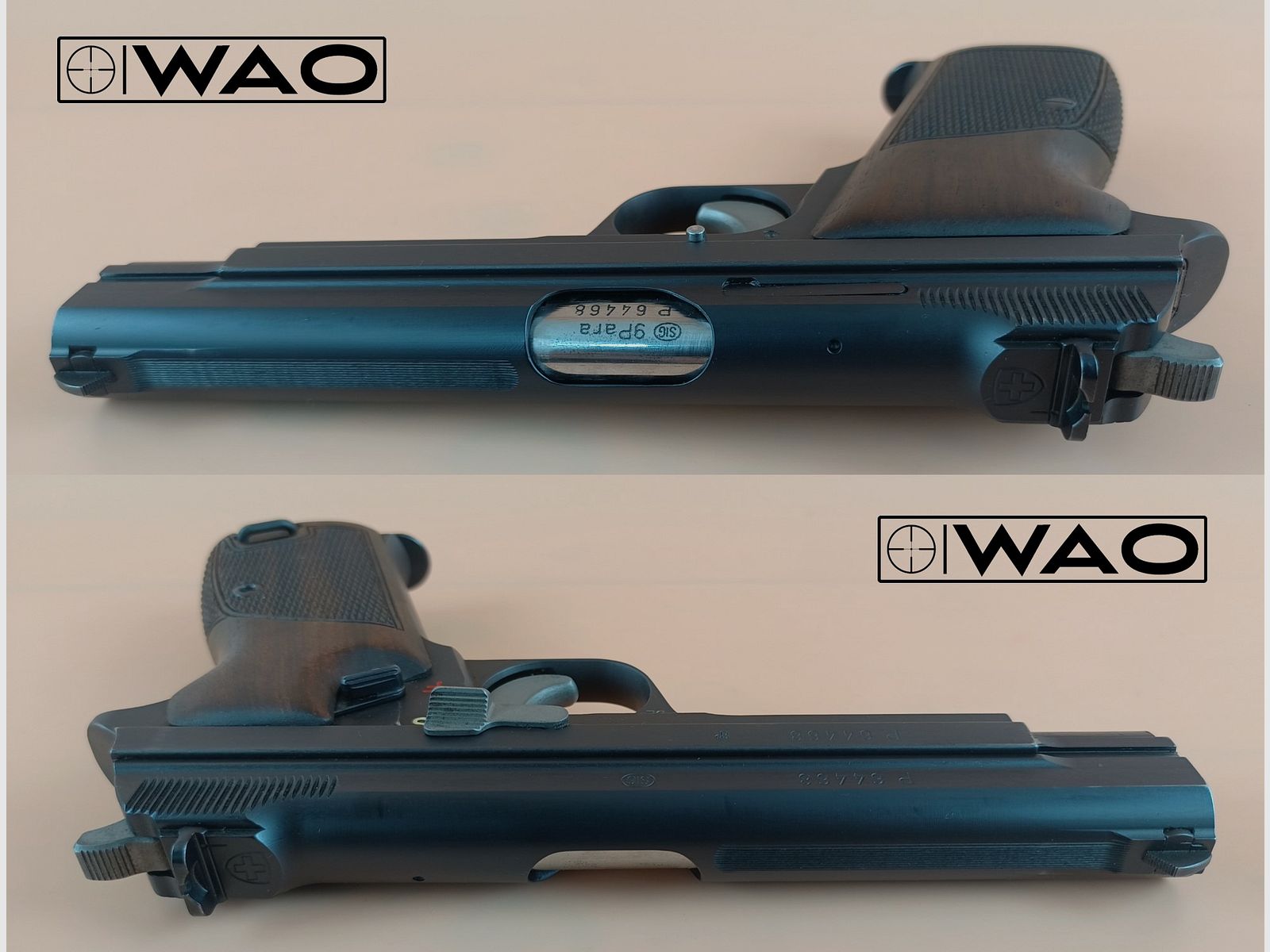 <SIG P210-2, P 210-2, Cal. 9mmLuger *Set con sistema intercambiabile Cal. .22lr*>