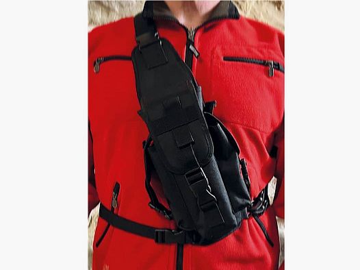 Dualoptik Brusttasche