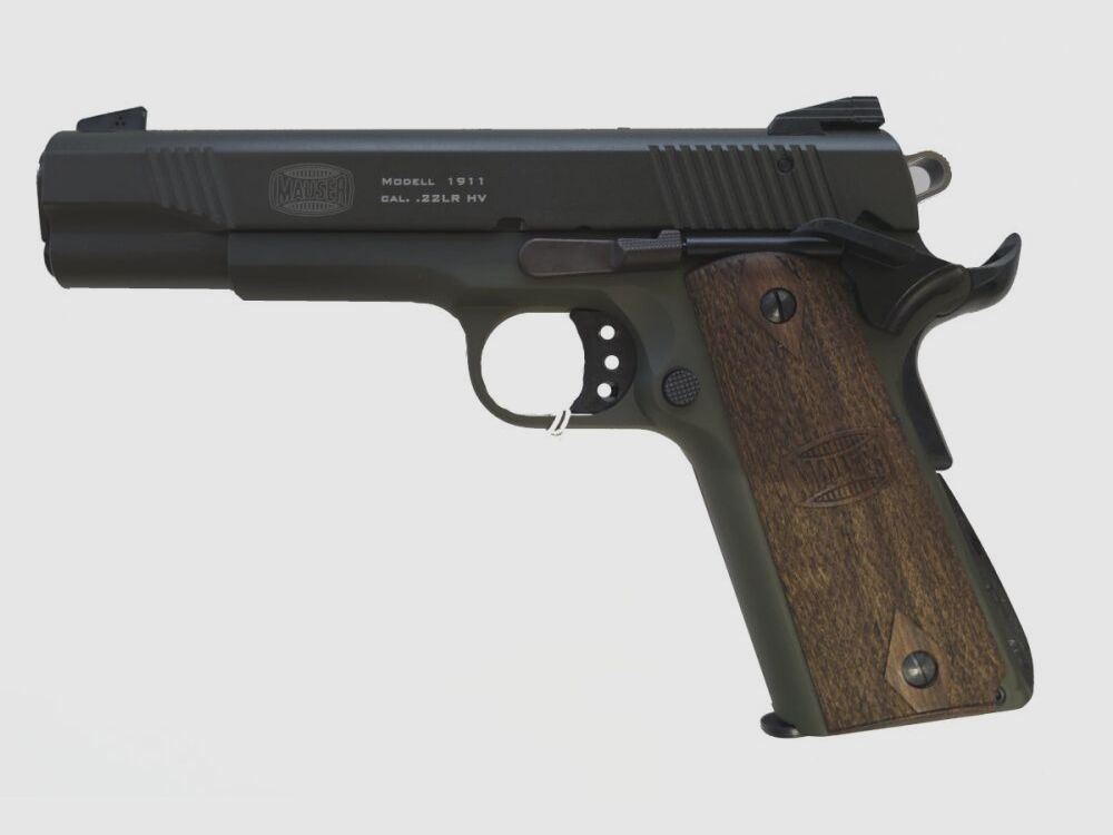 Mauser 1911 OD Green .22lr HV - Zelfladende pistool direct beschikbaar