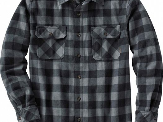 Lumberjack Shirt im Holzfäller-Stil mit herausnehmbarem Innenfutter Protektoren und Aramidfaserverstärkung Grau-Schwarz