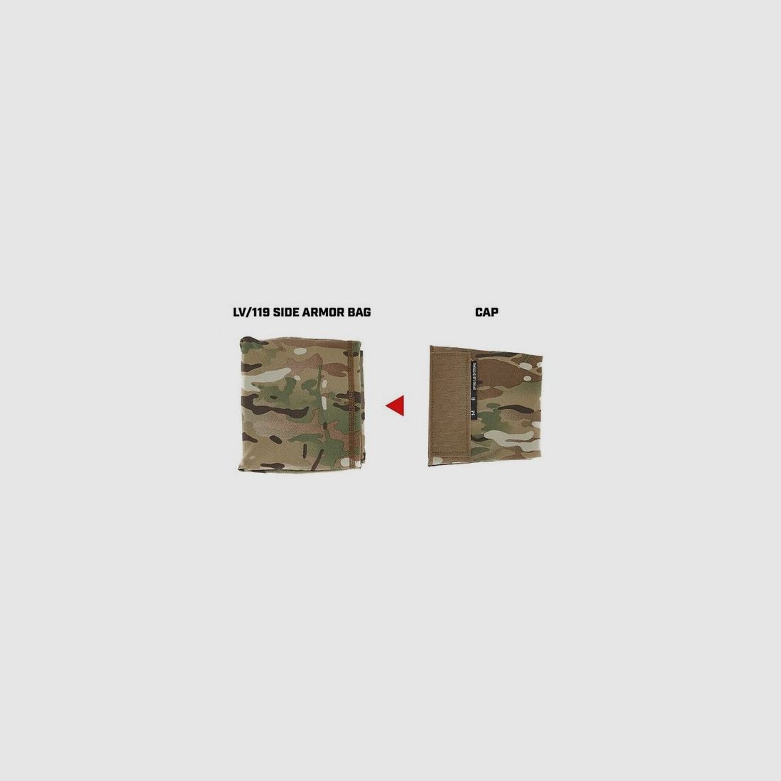 SPIRITUS SYSTEMS SAC D'ARMURE LATÉRAL CAPS (GRAND) – MULTICAM