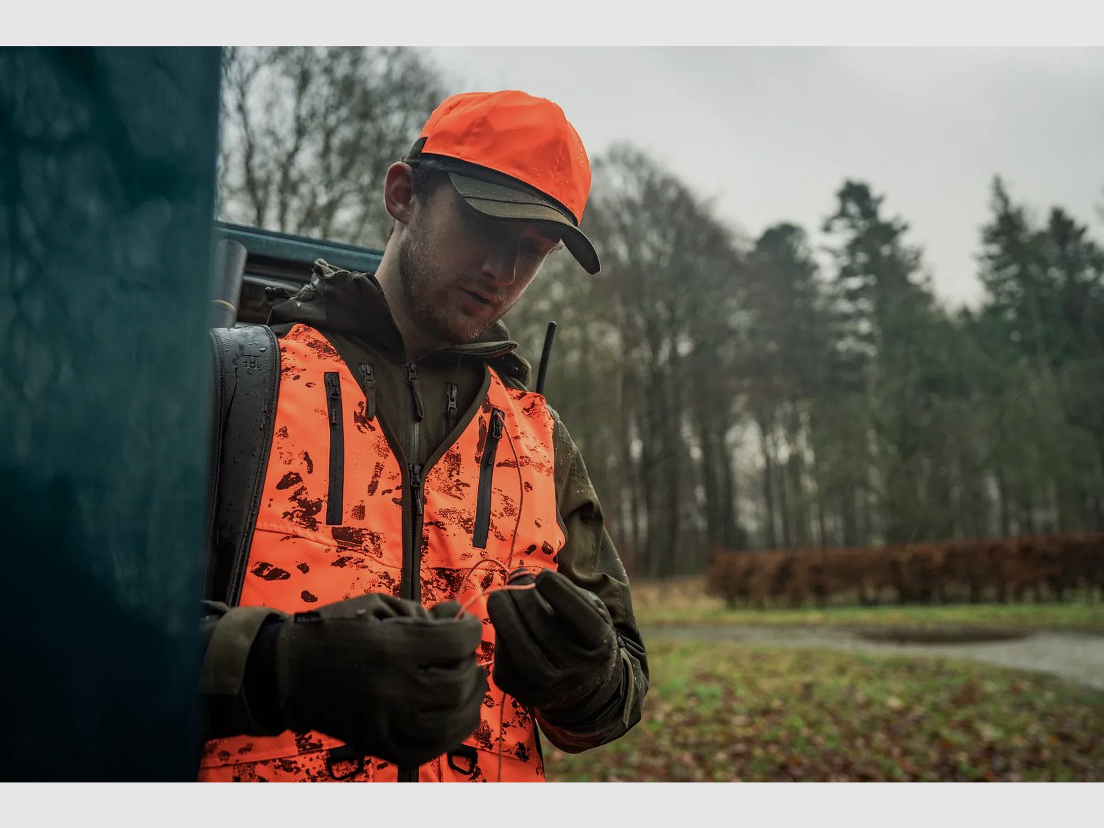 Seeland Trax Blaze Waistcoat – CE-gecertificeerde High-Vis Jachtbodywarmer met InVis® Camouflage, afbeelding 5 van 12
