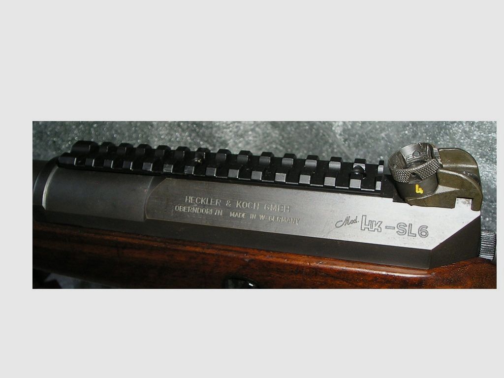 PICATINNY-SCHIENE  für Heckler & Koch SL6 / SL7 + HK630 / HK770 / HK940 -H & K - H&K - NEU