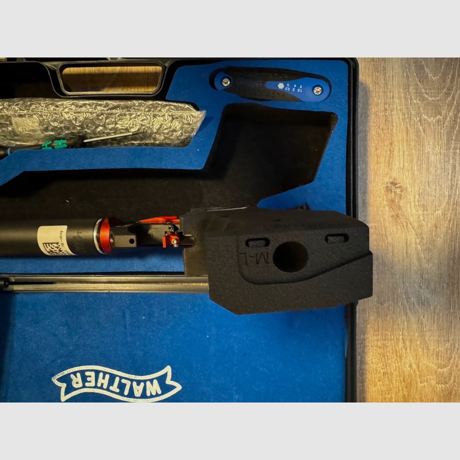 Walther LP 500-M Meistermanufaktur - Sonderdesign rot - mech. Abzug (neuwertig!)