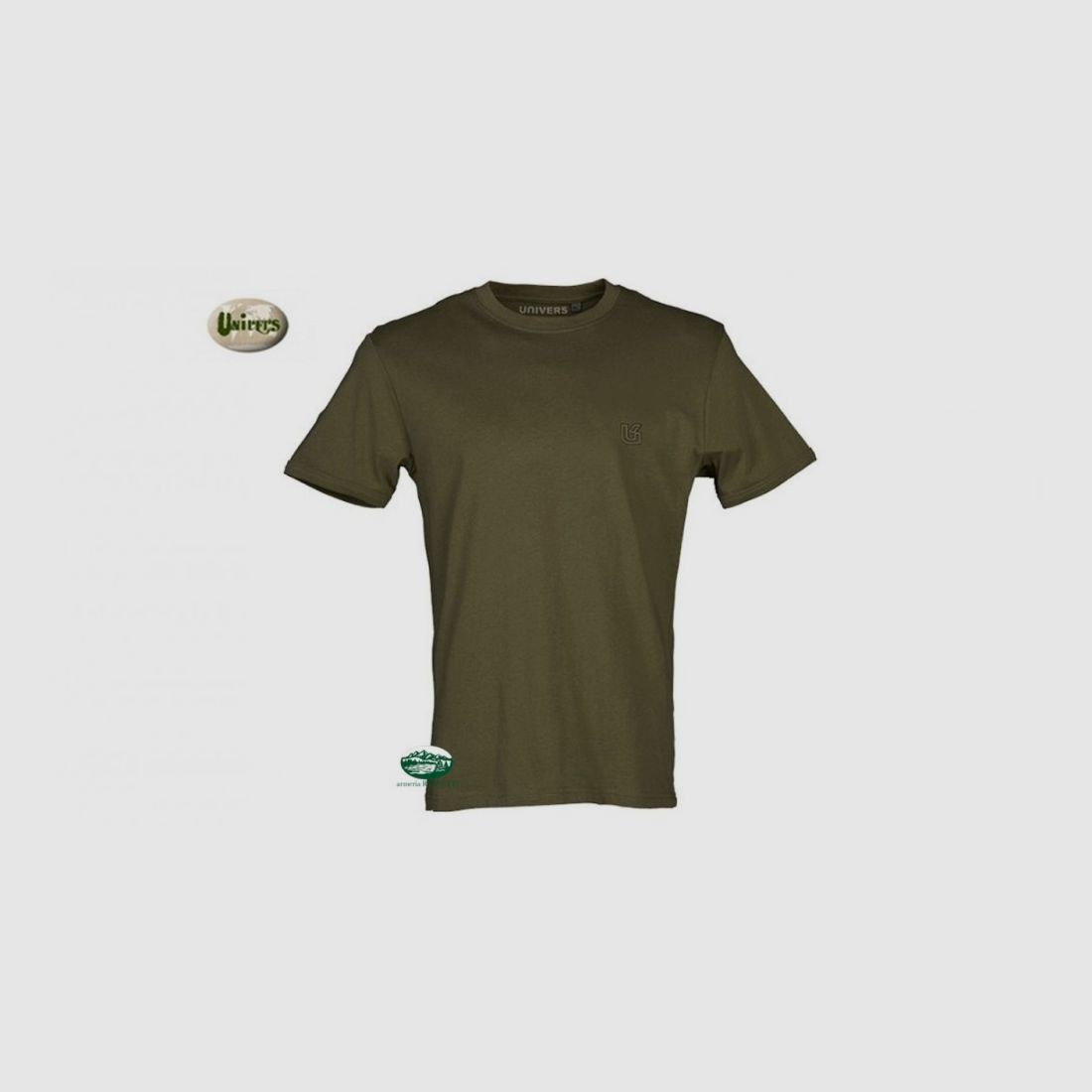 UNIVERS T-SHIRT katoen groen