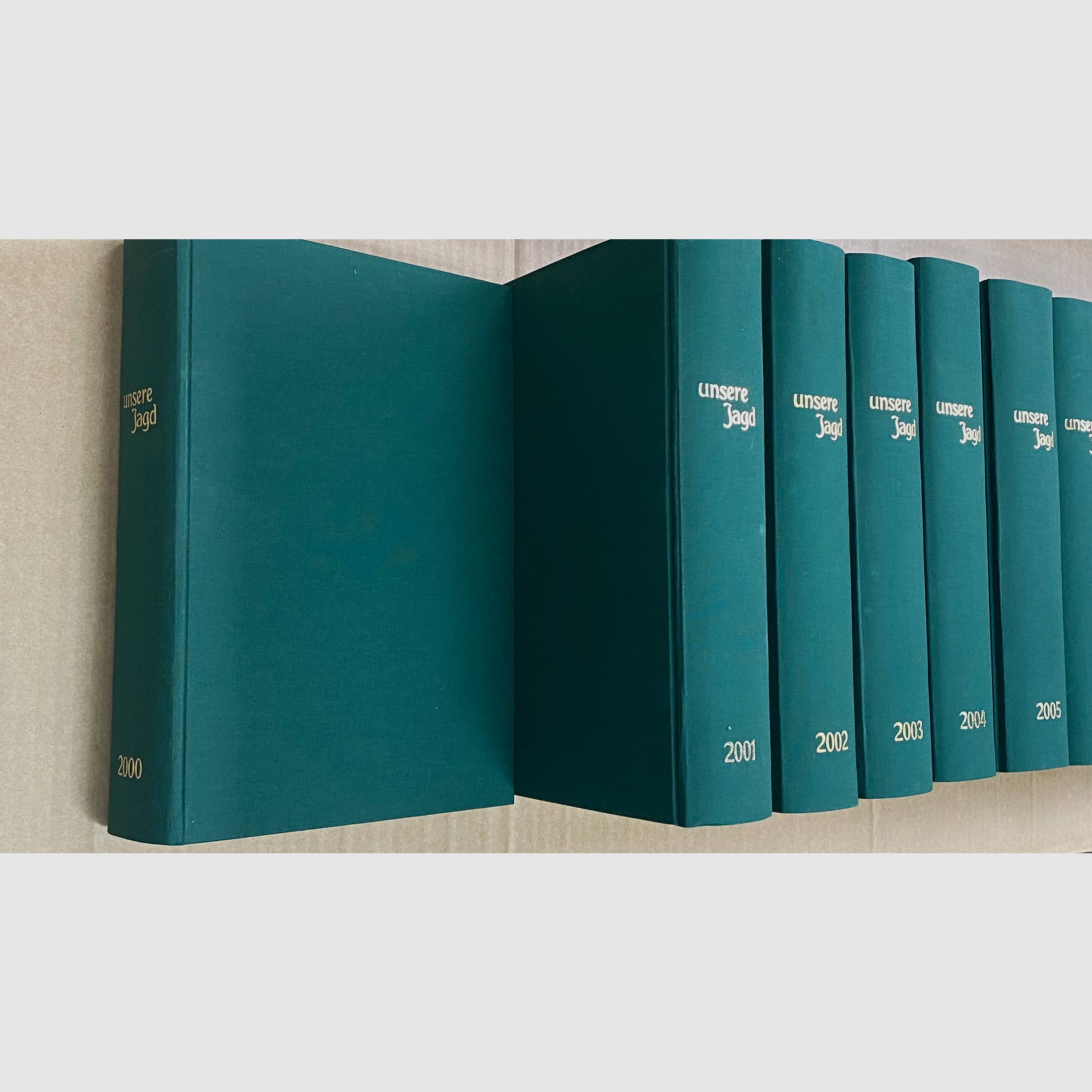 Zeitschrift "Unsere Jagd" von 1956 bis 2020, 65 Jahresausgaben, 60 gebundene Ausgaben bis 2015 - Bücher