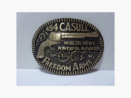 Seltene Gürtelschliesse/-Schnalle Freedom Arms Casull