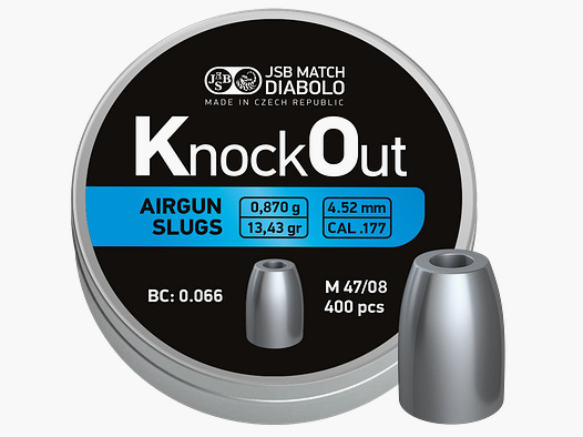 JSB Knockout Slug, 4,5mm, 0,87g,
