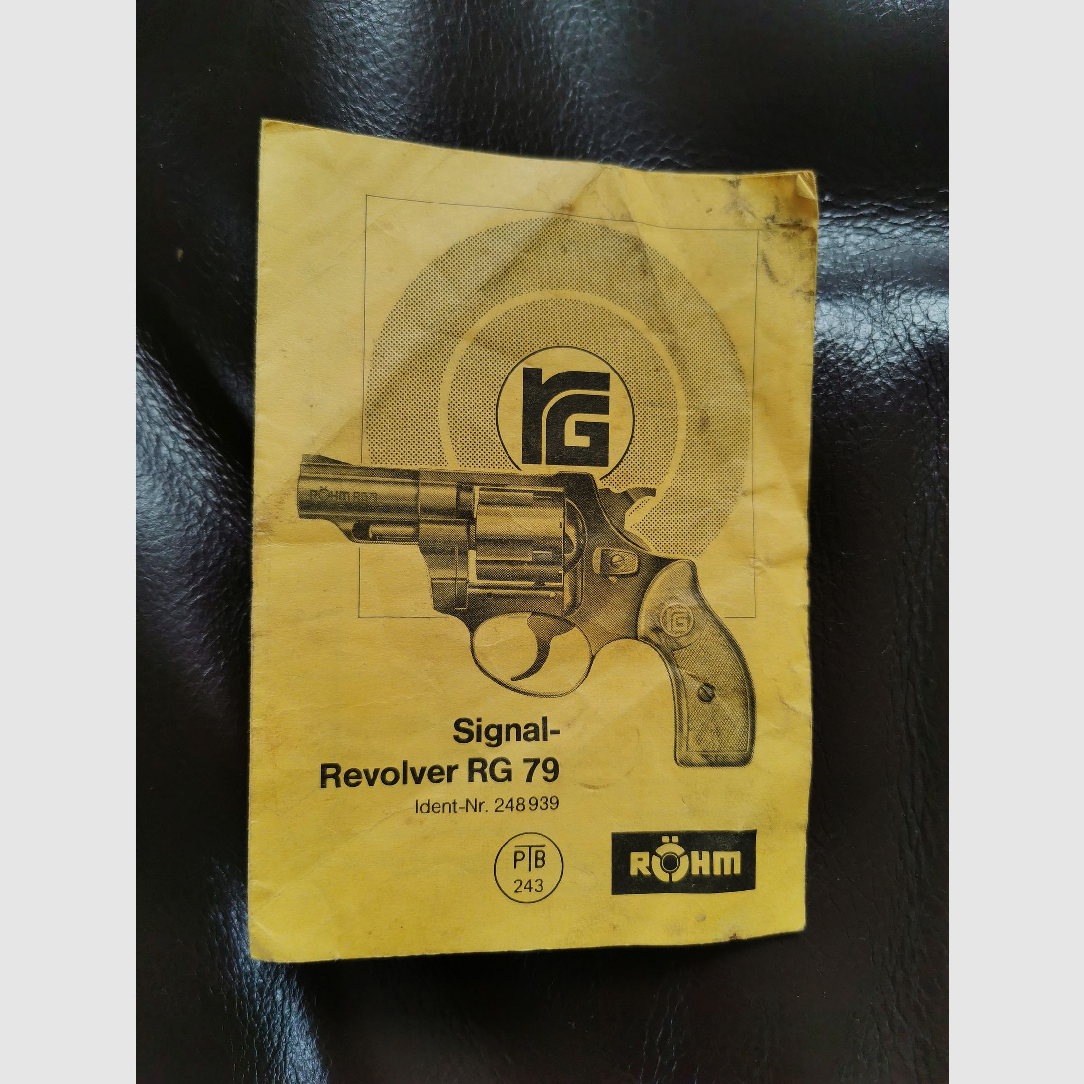 Röhm RG 79 Uralt mit PtB ,Galvanisch veredelt Optisch Altsilber sollte nicht mehr anlaufen, 9mm RK frei ab 18 Jahre !