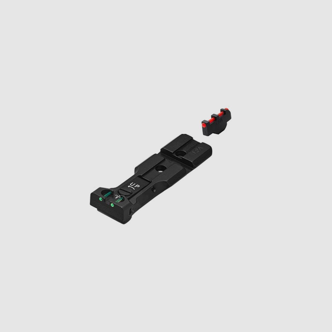 LPA Sights FIBER-Optic Green-Red with Picatinny for S&W Revolver, Black Finish