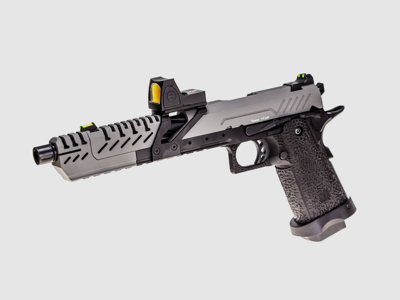 REPLIK GBB GAS HI-CAPA TITAN 7 SCHWARZ / GRAU 1,0J + ROTPUNKTVISIER BDS, Bild 1 von 4