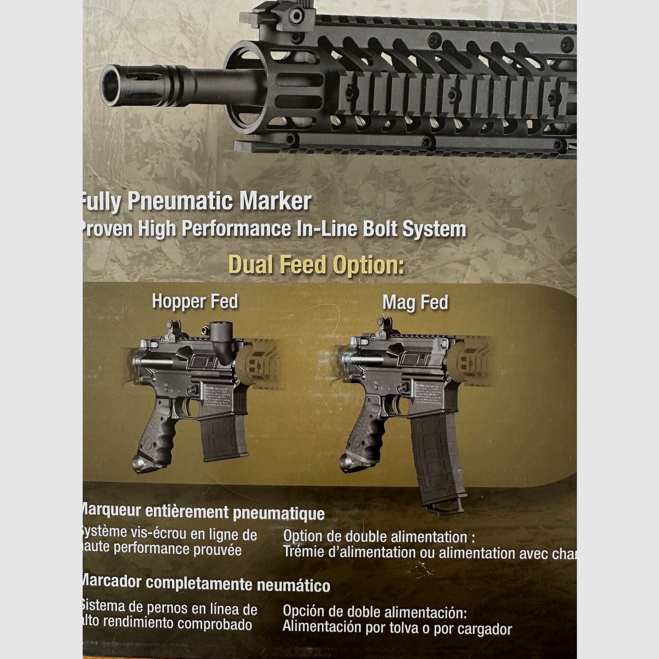 Marqueur de paintball Tippmann TMC Mag Fed Cal.50 noir - NEUF