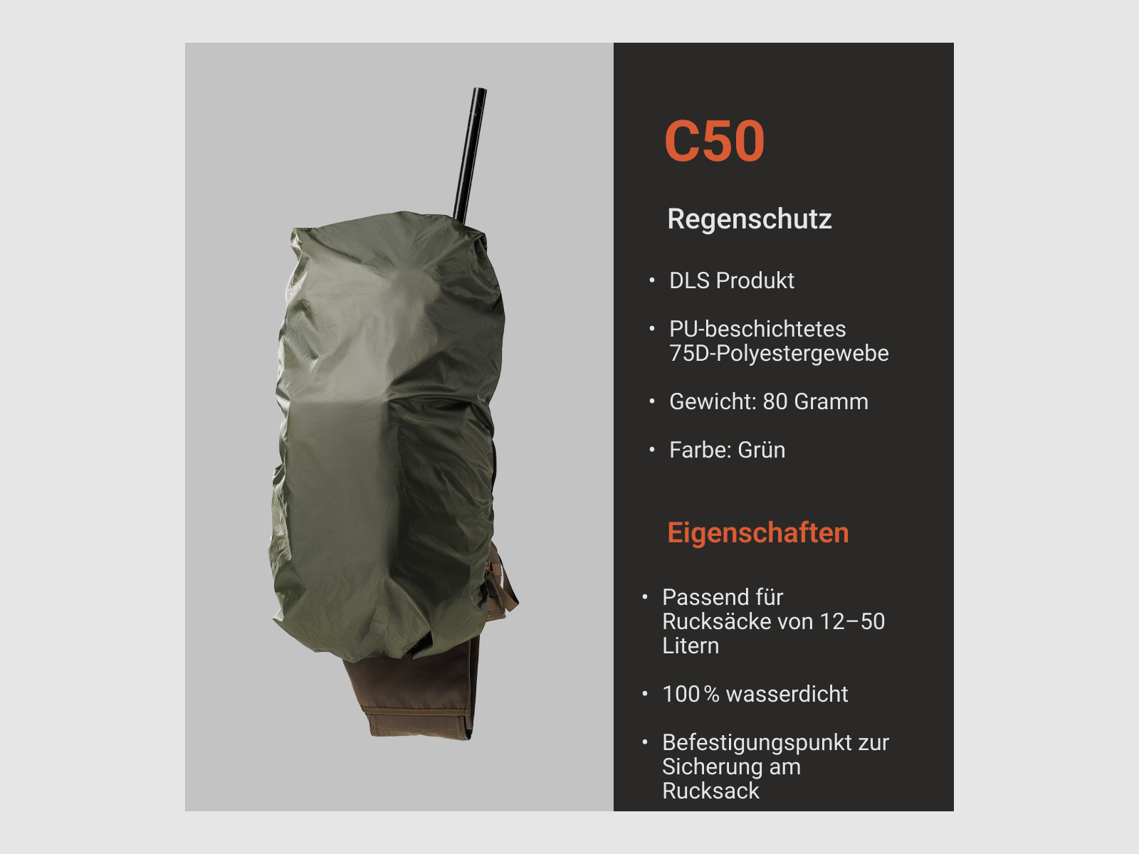 VORN Regenschutz C-50 Grün