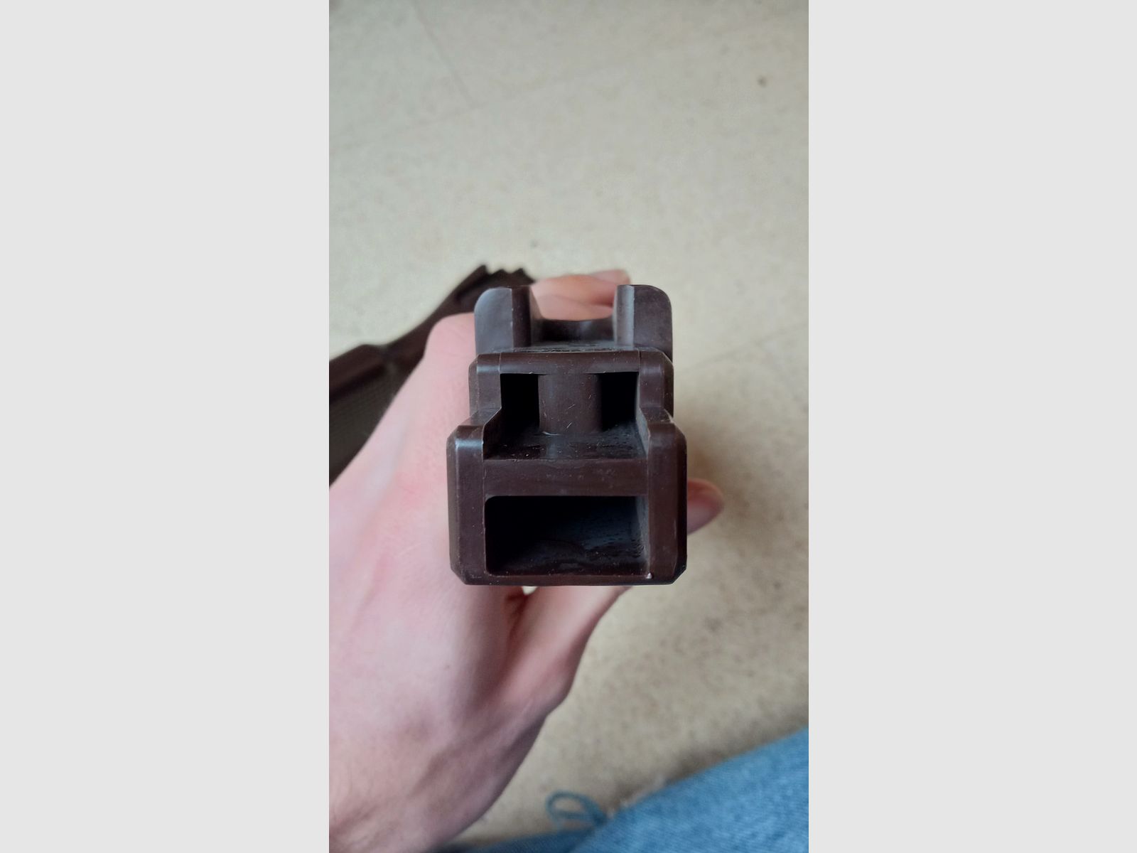 Original East German plastic fixed stock for the MPi-KM manufacturer VEB Wiesa in absolutely best condition // GDR NVA / AKM