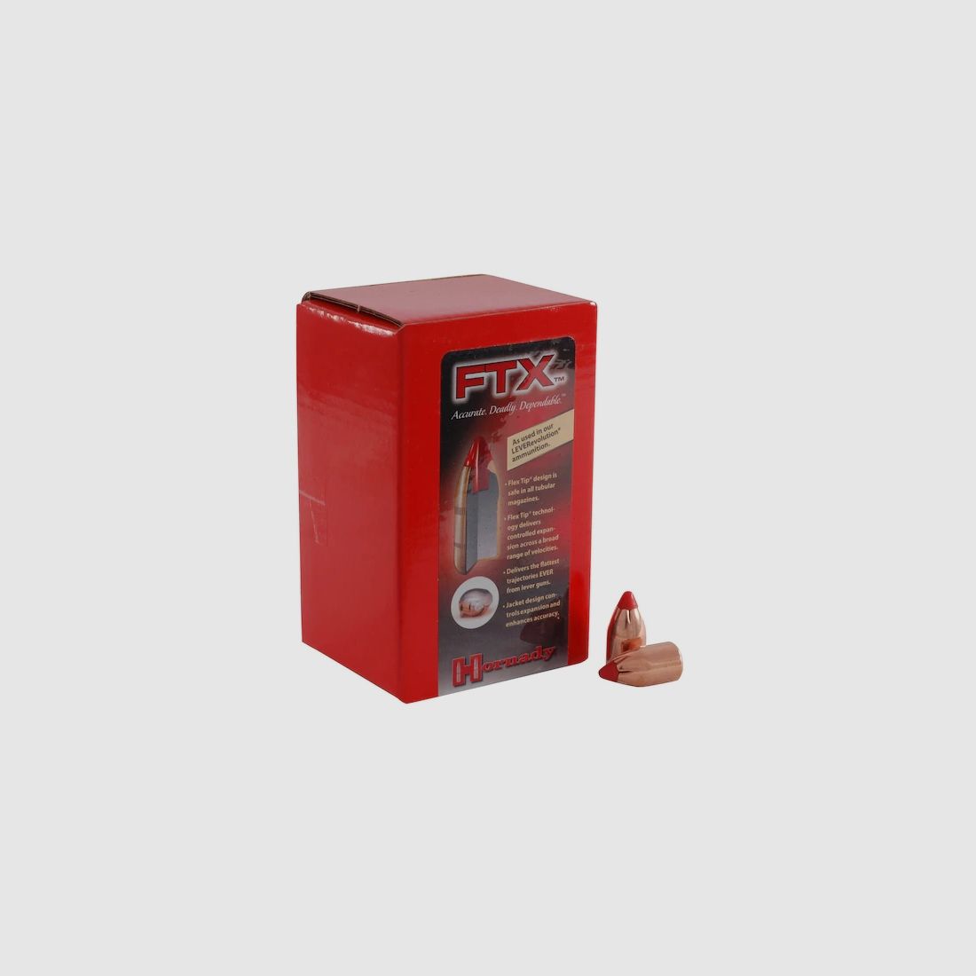 Hornady Geschoss .45/.452 (.450 Bushmaster) FTX 250GR 50 Stück