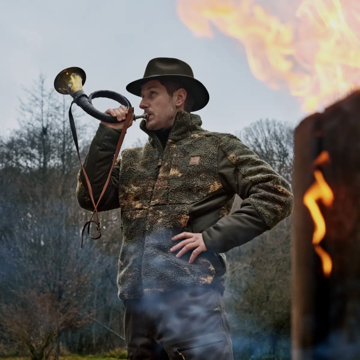 Chaqueta Härkila Tyst Camo Aislada