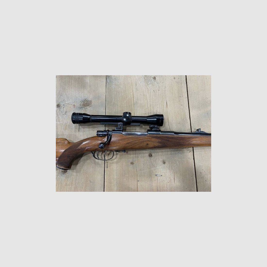 Rifle Mauser 98 de cerrojo calibre 10.3X60R ZF Hertel & Reuss 2-7X seguridad deslizante lateral disparador alemán SET, imagen 4 de 4