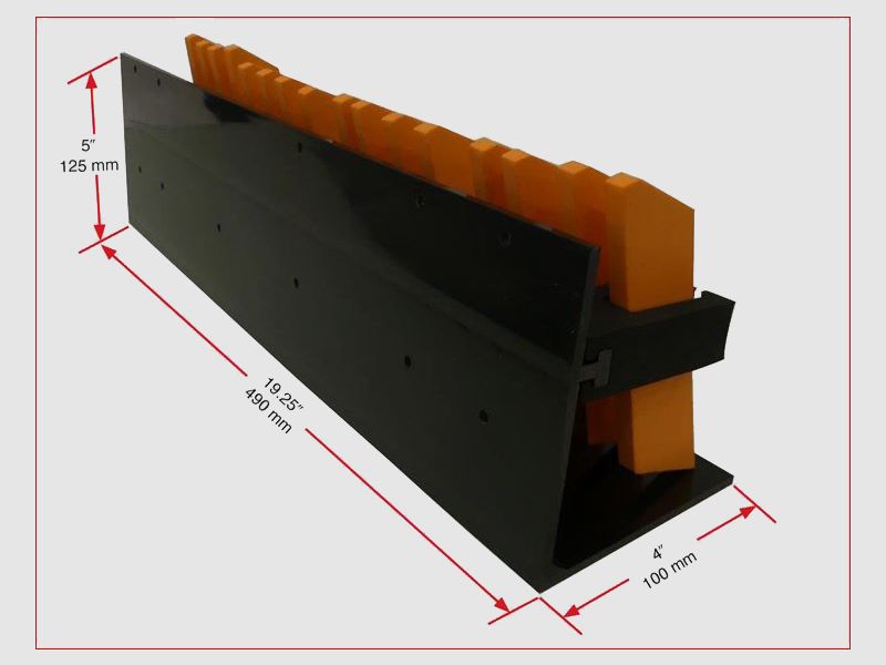 Hyskore mount for single-row magazines