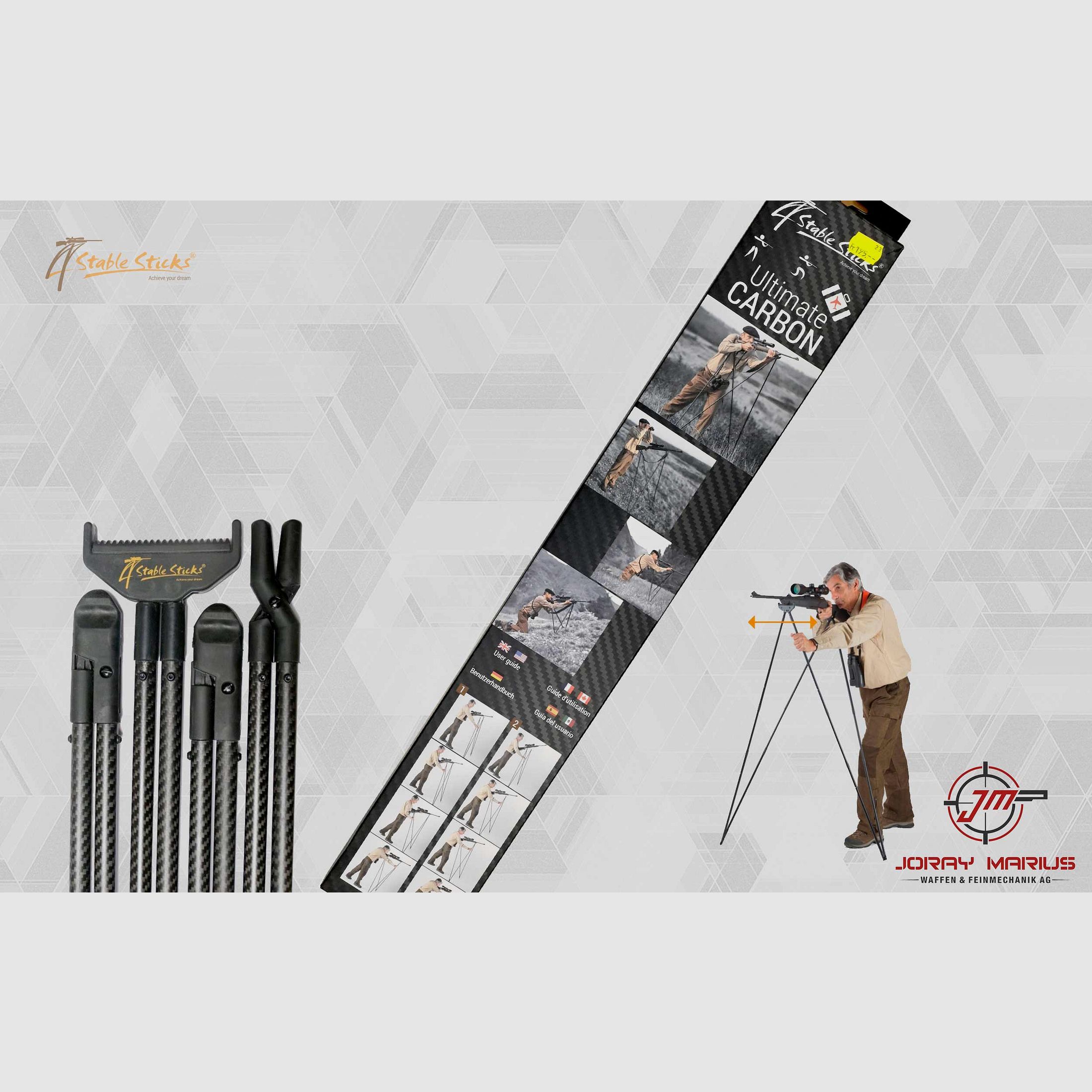 4 Stable Sticks Bipiede Carbonio