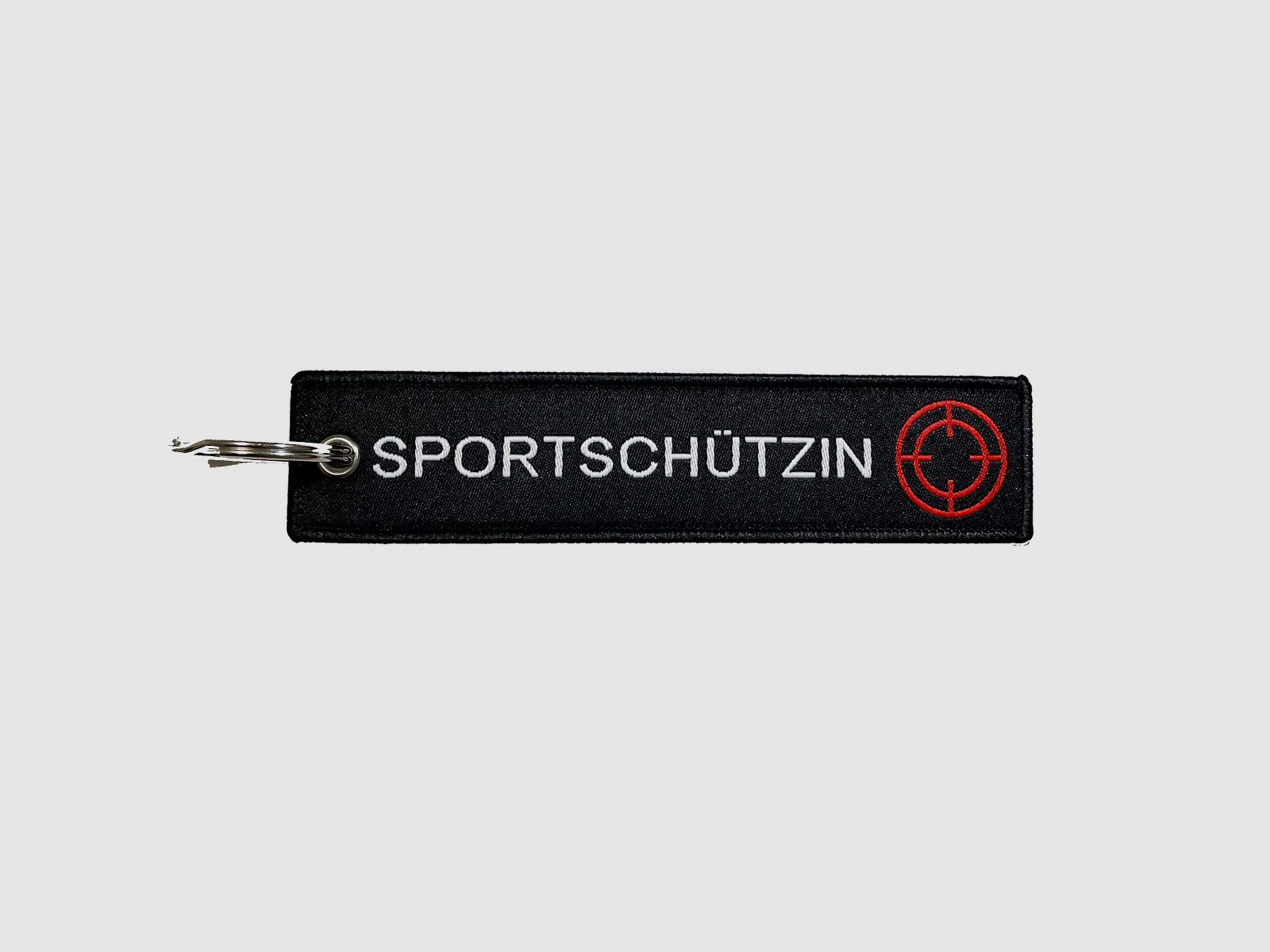 Sportschützin Schlüsselanhänger