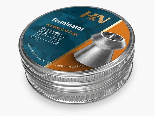 H&N Terminator 4,5 mm / .177 Cal. Luchtbuks Kogeltjes 400 st.
