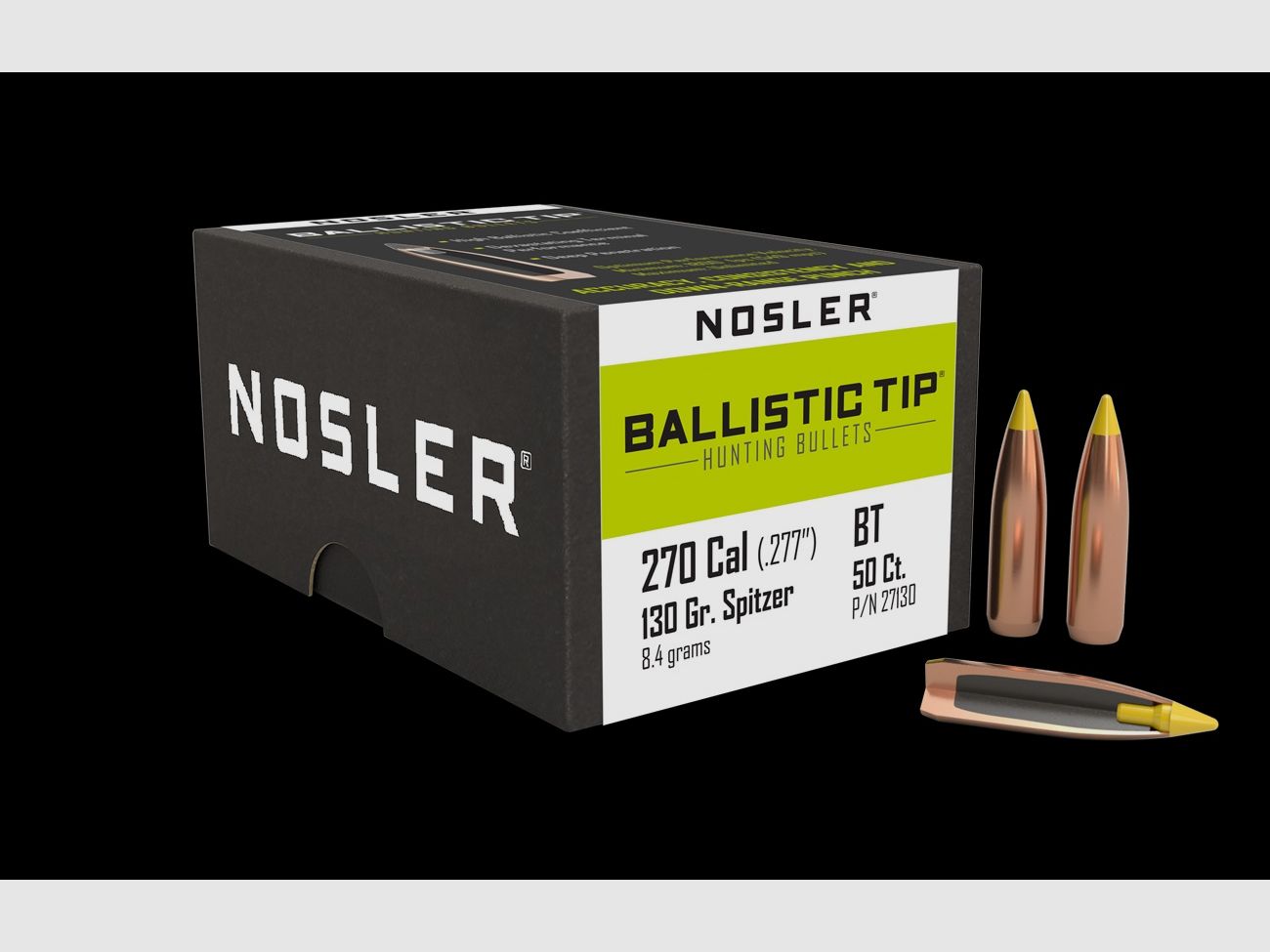 NOSLER 27130 SP BALLISTIC TIP Balas