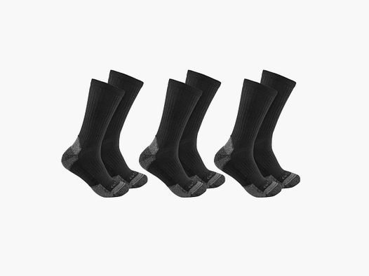 Chaussettes Carhartt Crew 3-Pack Hommes Noir M