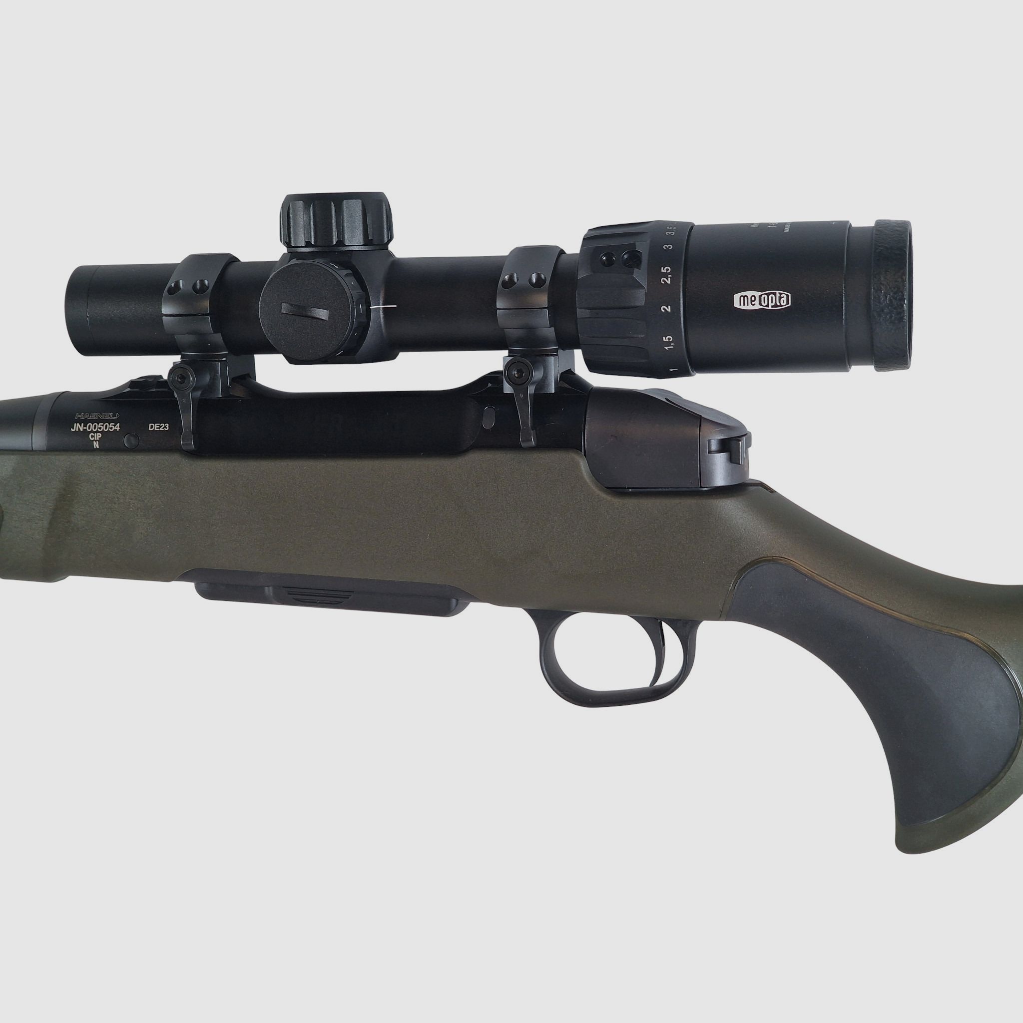 Haenel Jäger NXT im Kal. 308 Win mit Schalldämpfer und Drückjagd Glas Meopta 1-6x24 LP