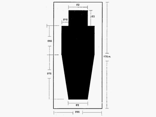 Blanco Silhouette Sicherheitsdienst 65-175 cm
