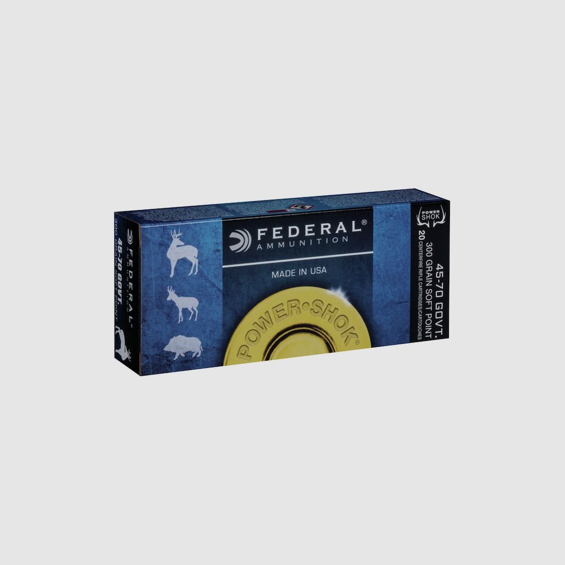 Federal Power-Shok .45-70 Govt. 300GR JSP FN 20 cartucce