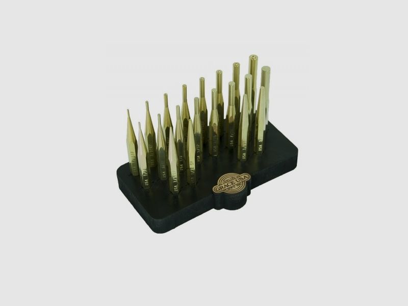 Set of 20 brass punches