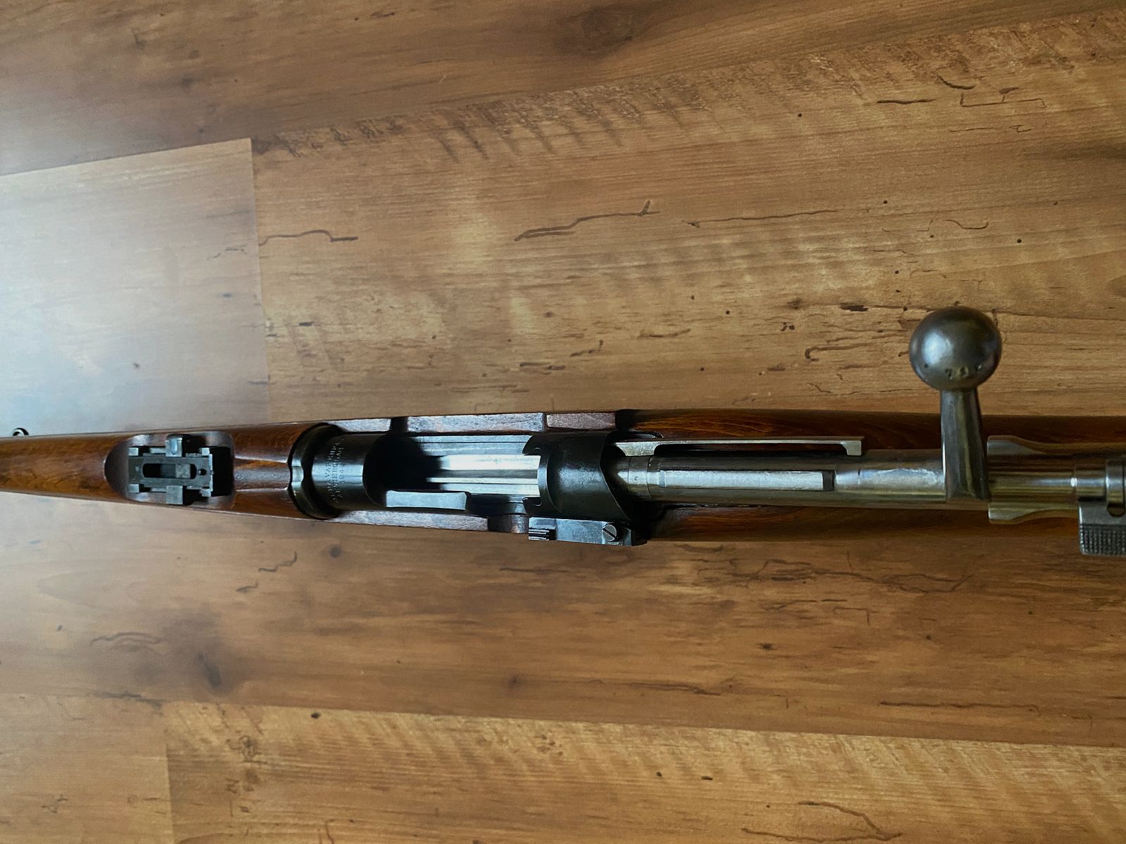 Oplossen van mijn verzameling: enkelvoudig geladen vuurwapen met getrokken loop Husquarna, Mod. 38 „Schwedenmauser“ Kal. 6,5x55 SE