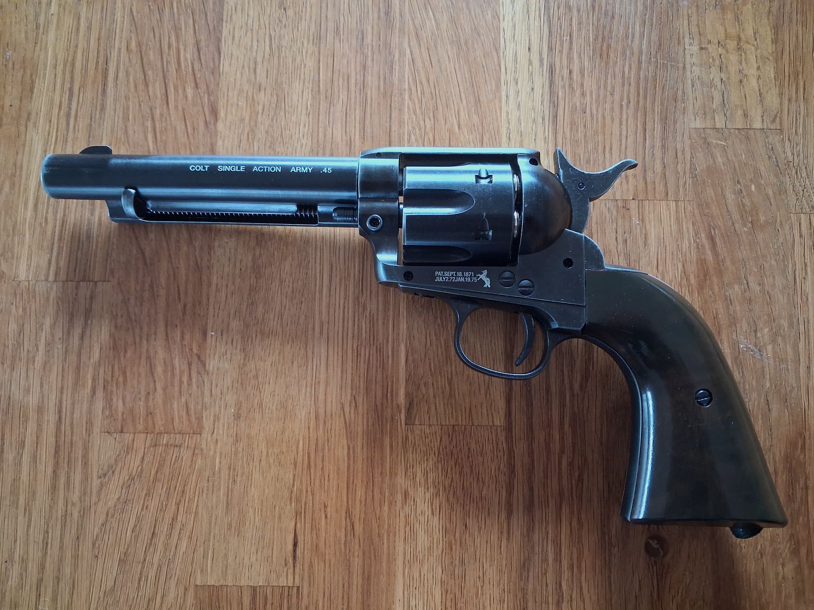 COLT Single Action Army .45 Peacemaker CO2-Revolver 4,5mm Diabolos, gezogener Lauf