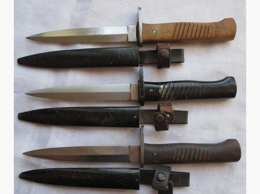 3 trench knives Ernst Busch Solingen from Wk1
