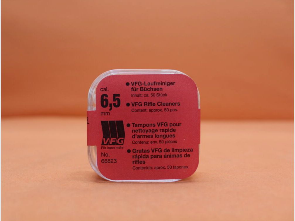 VFG. VFG-Laufreiniger 6,5mm (66823) 50 St. saugfähiger Spezialfilz