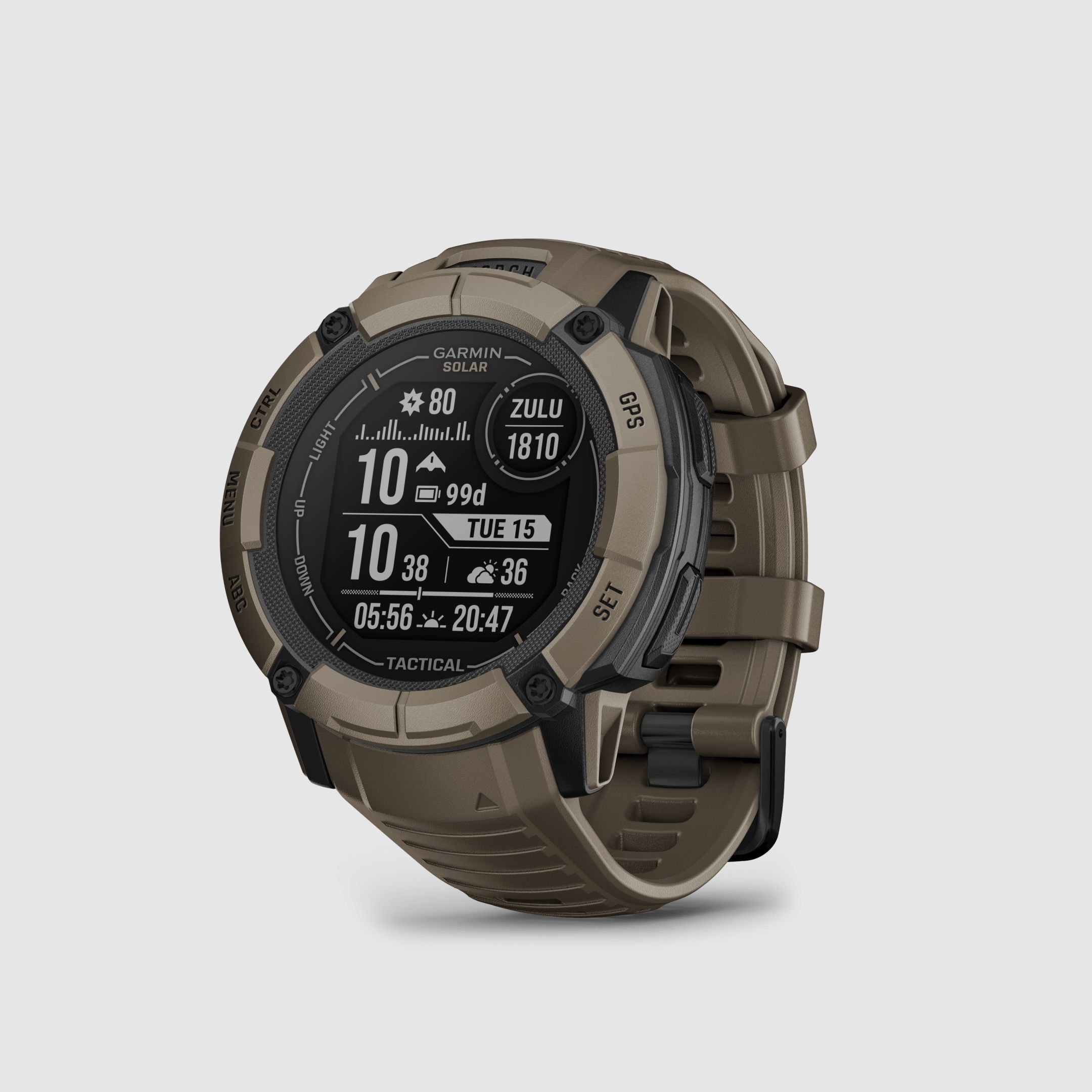 Garmin Instinct® 2X Solar - Tactical Edition, Olivgruen